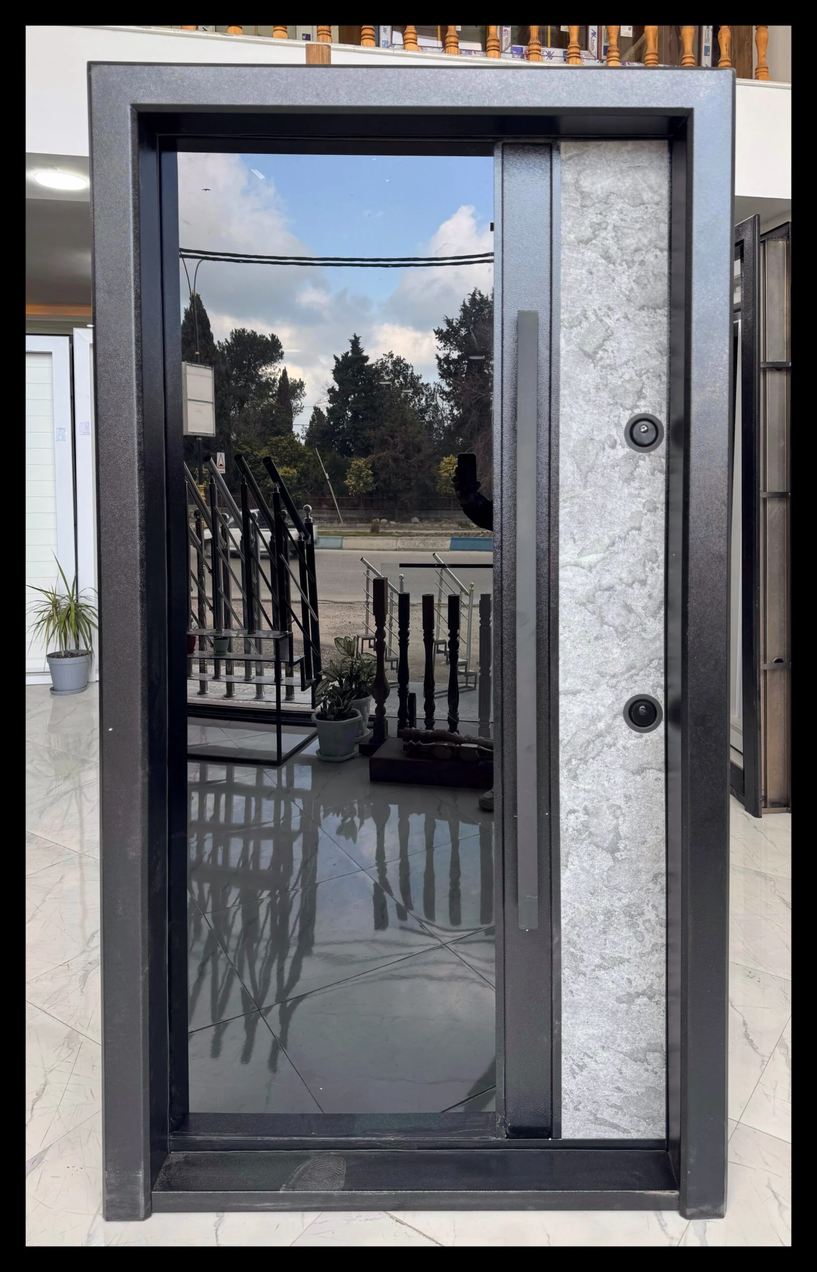 درب سکوریت ۸ میل مشکی  کد ۸۳۰۱