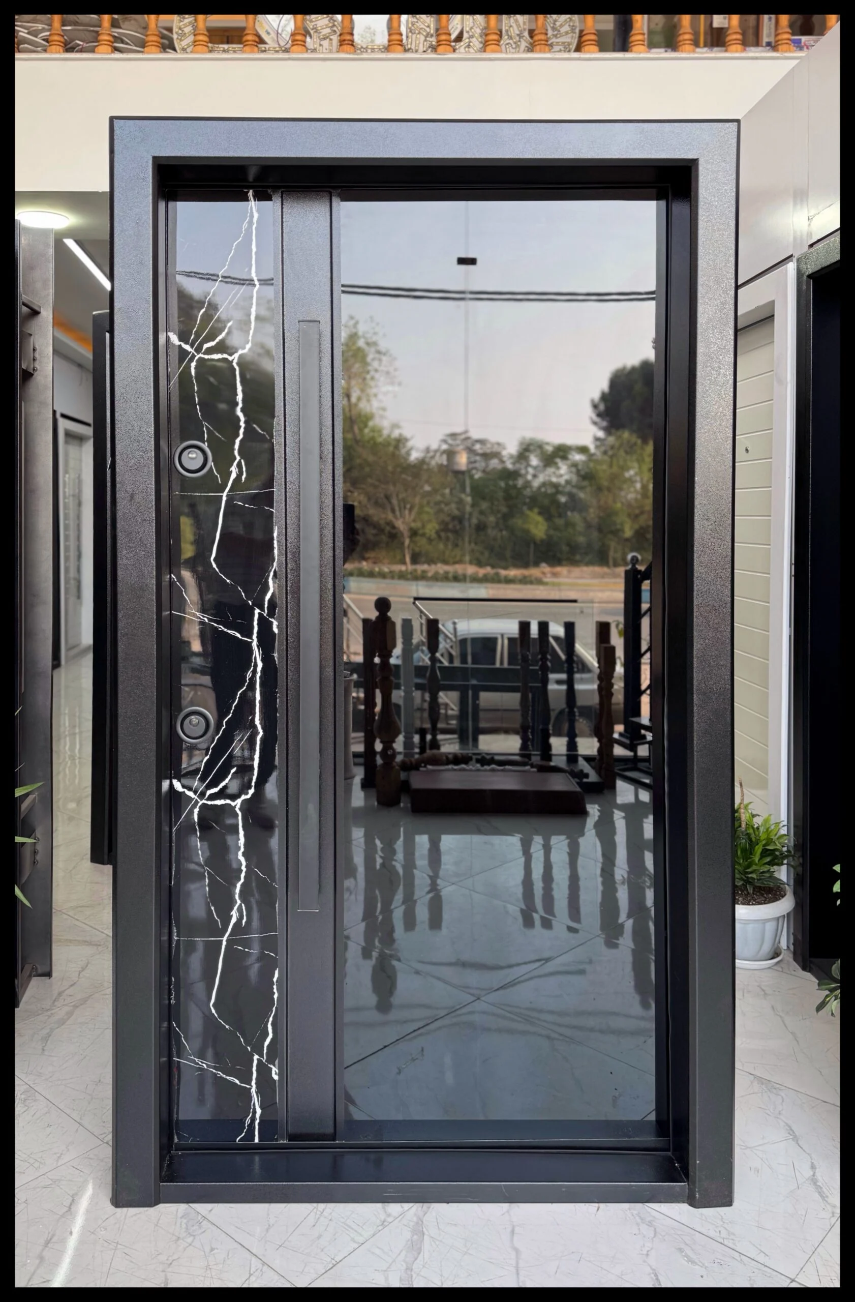 درب سکوریت ۸ میل مشکی کد 8601